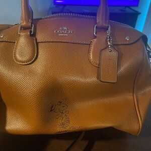 Coach Tan Leather Satchel